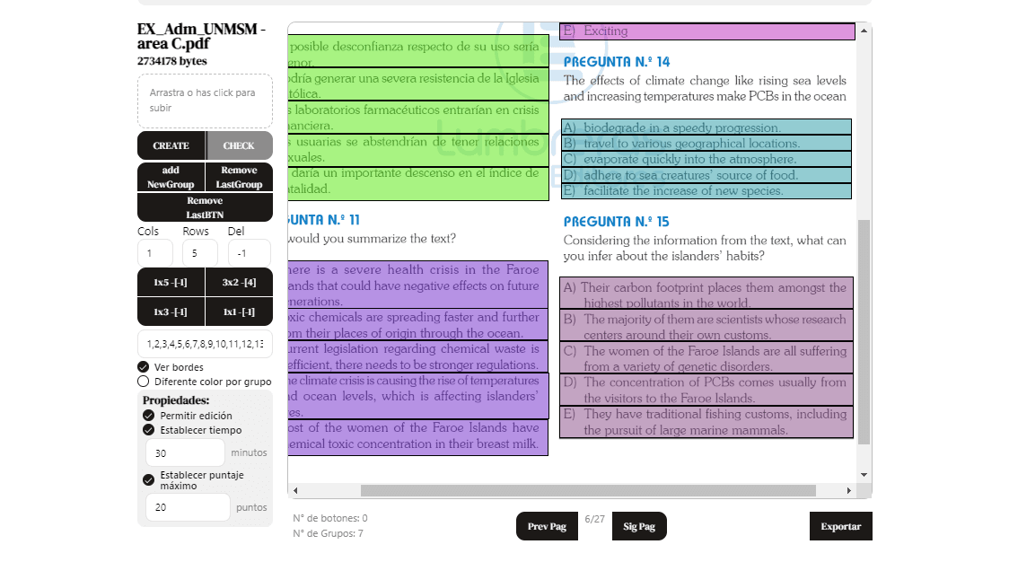 Captura del proyecto PDFuizz